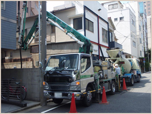 基礎コンクリート打設